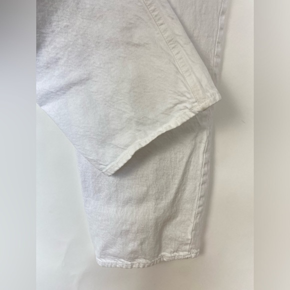 Zara White Full Length Straight Jeans Size 8 - Picture 8 of 12